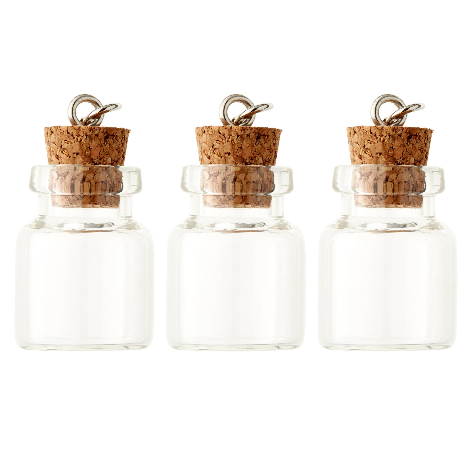 12 Packs: 3 ct. (36 total) Found Objects™ Clear Bottles by Bead Landing™